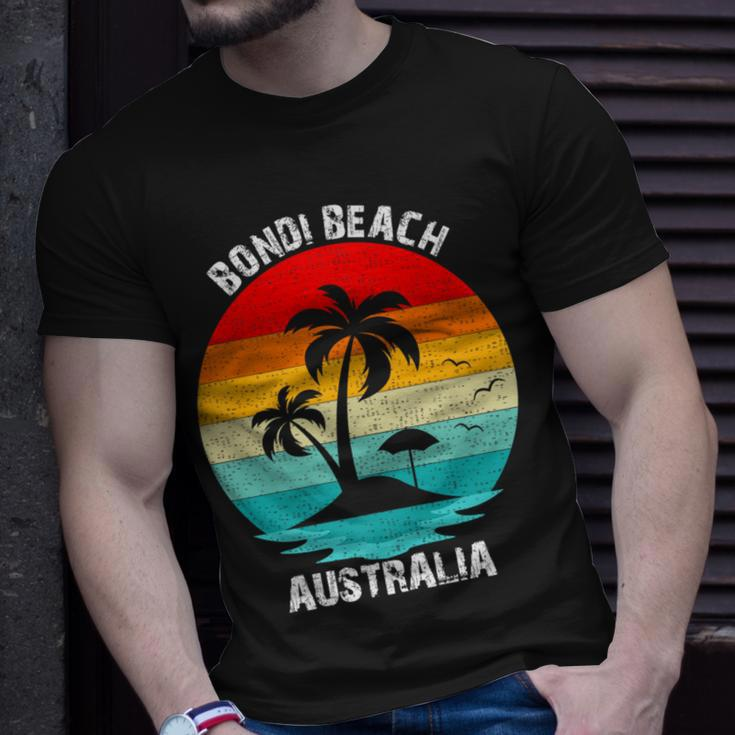 Vintage Family Vacation Australia Bondi Beach T-Shirt Gifts for Him