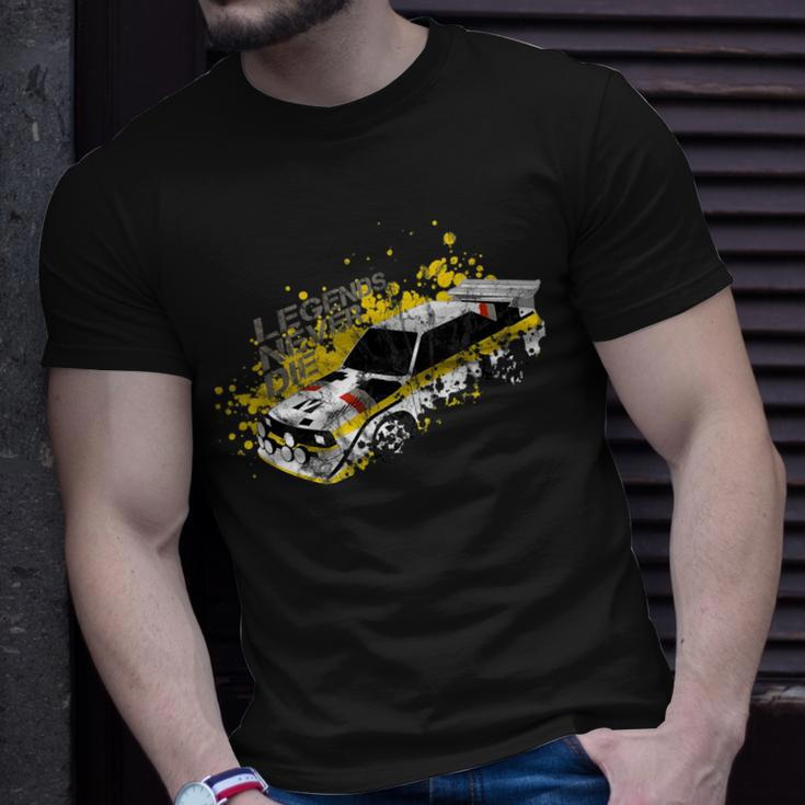 Vintage German Rally Car Racing Motorsport Livery Design Racing Funny Gifts Unisex T-Shirt Gifts for Him