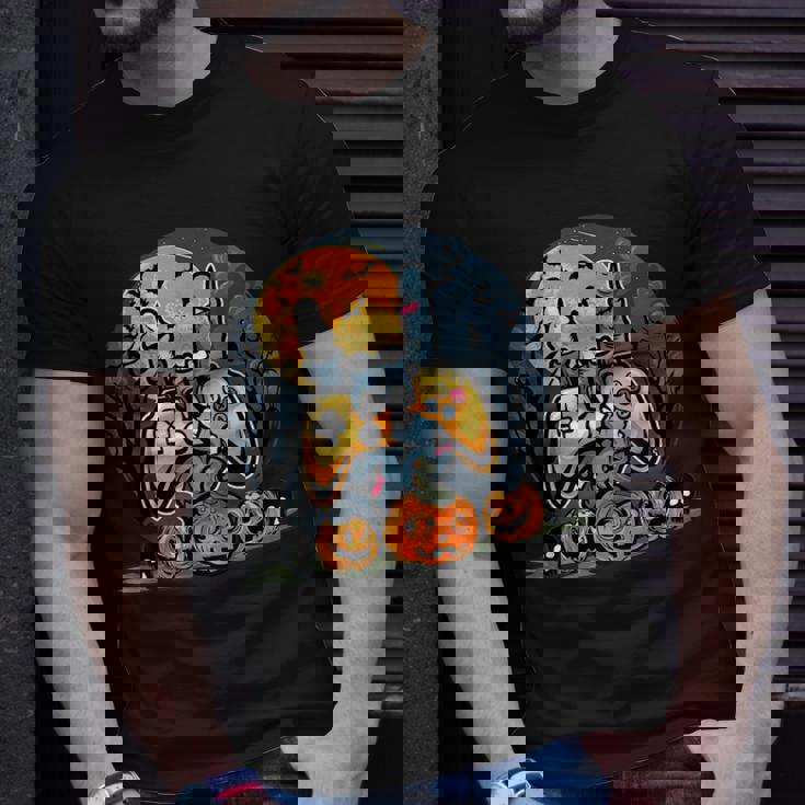 Vintage Halloween Skeleton Gamer Boys Kids Ns Gaming Boys Halloween Funny Gifts Unisex T-Shirt Gifts for Him