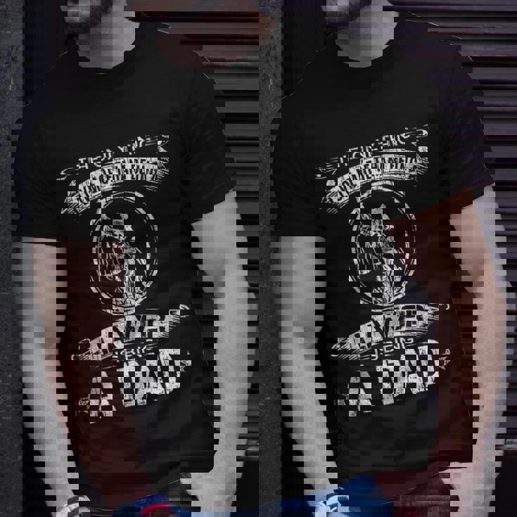 Vintage I Love More Than Being A Lawyer Is Being A Dad T-shirt Gifts for Him