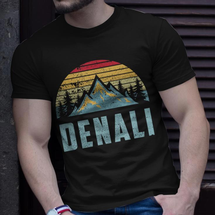 Vintage Mt Denali National Park Alaska Mountain T-Shirt Gifts for Him
