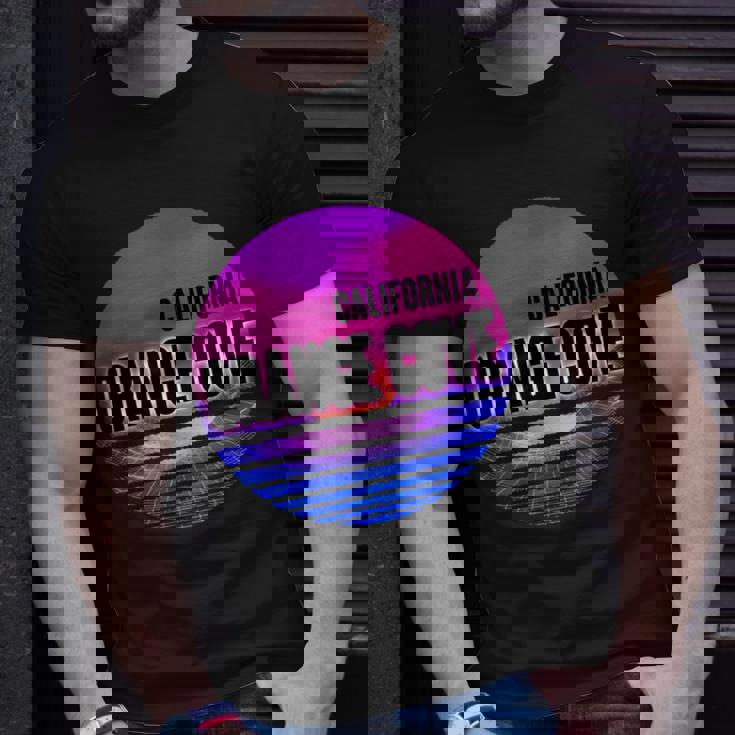 Vintage Orange Cove Vaporwave California T-Shirt Gifts for Him