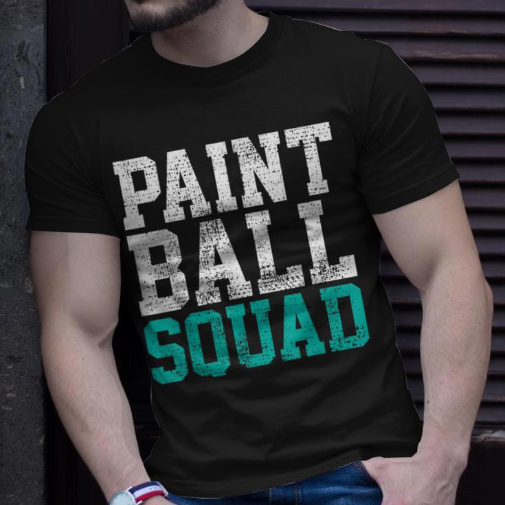 Vintage Paintball Squad Team Game Player T-Shirt Gifts for Him