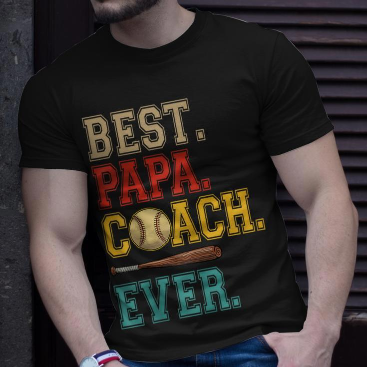 Vintage Papa Coach Ever Costume Baseball Player Coach Unisex T-Shirt Gifts for Him