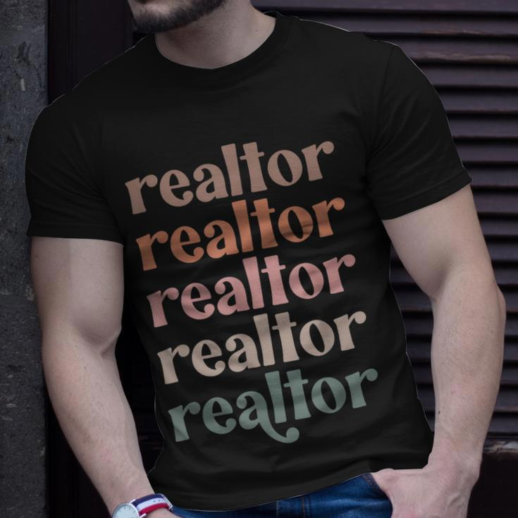 Vintage Realtor Stacked Realtor Life Real Estate Agent Life Unisex T-Shirt Gifts for Him