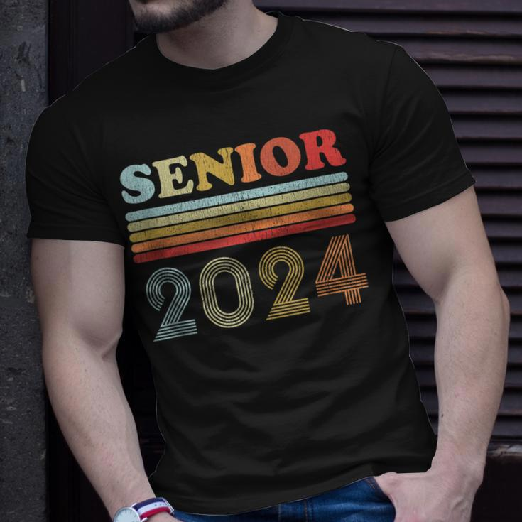 Vintage Senior 2024 Graduation Highschool Graduate Senior 24 Unisex T-Shirt Gifts for Him