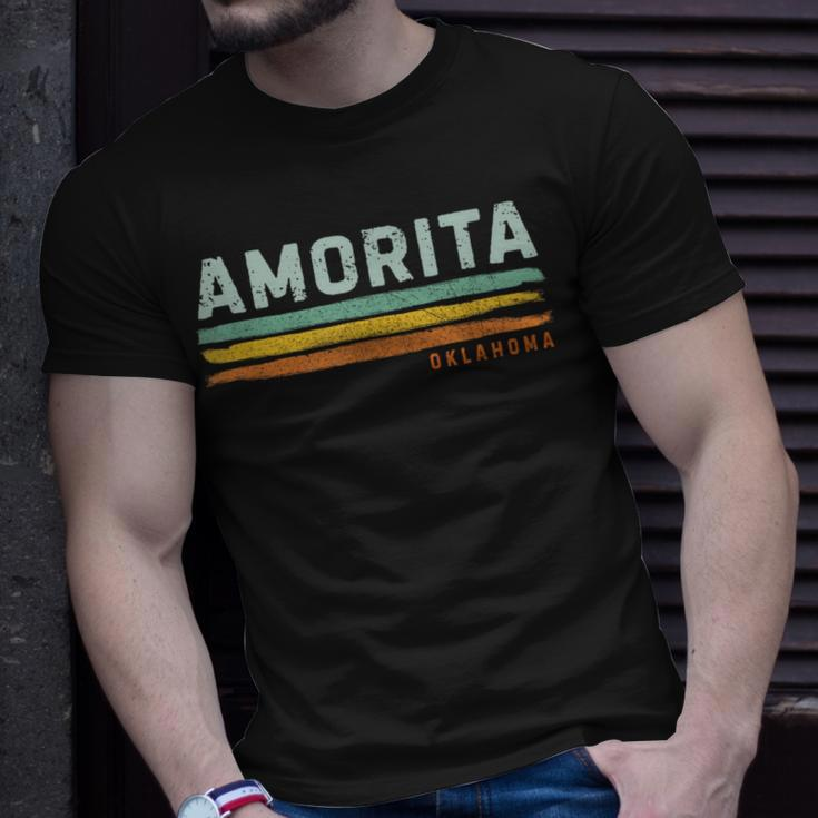 Vintage Stripes Amorita Ok T-Shirt Gifts for Him