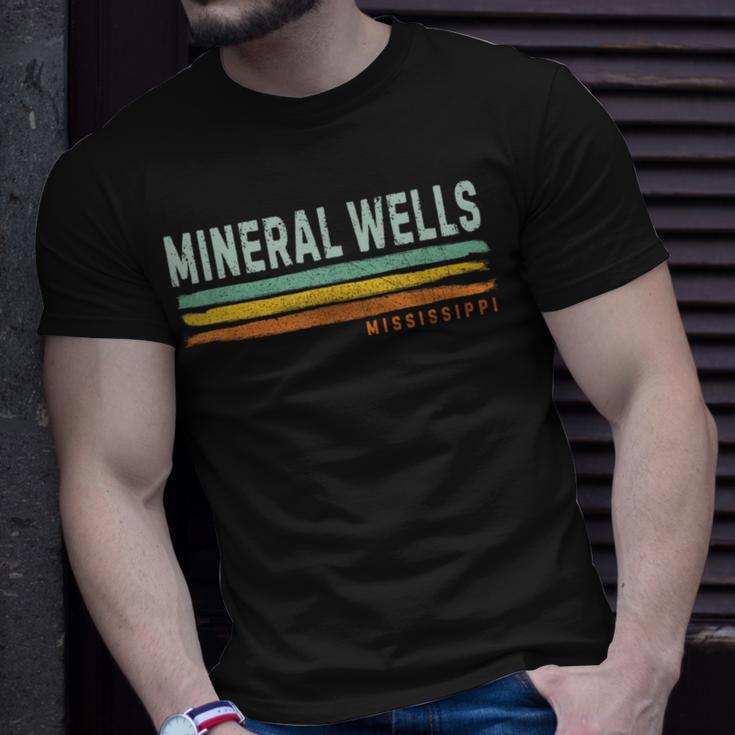 Vintage Stripes Mineral Wells Ms T-Shirt Gifts for Him