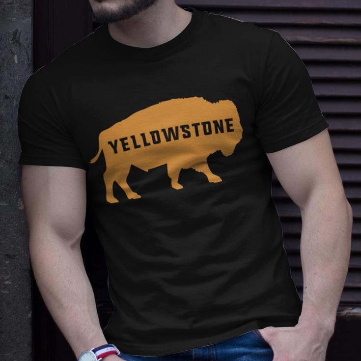 Vintage Yellowstone National Park Retro Bison Souvenir T-Shirt Gifts for Him