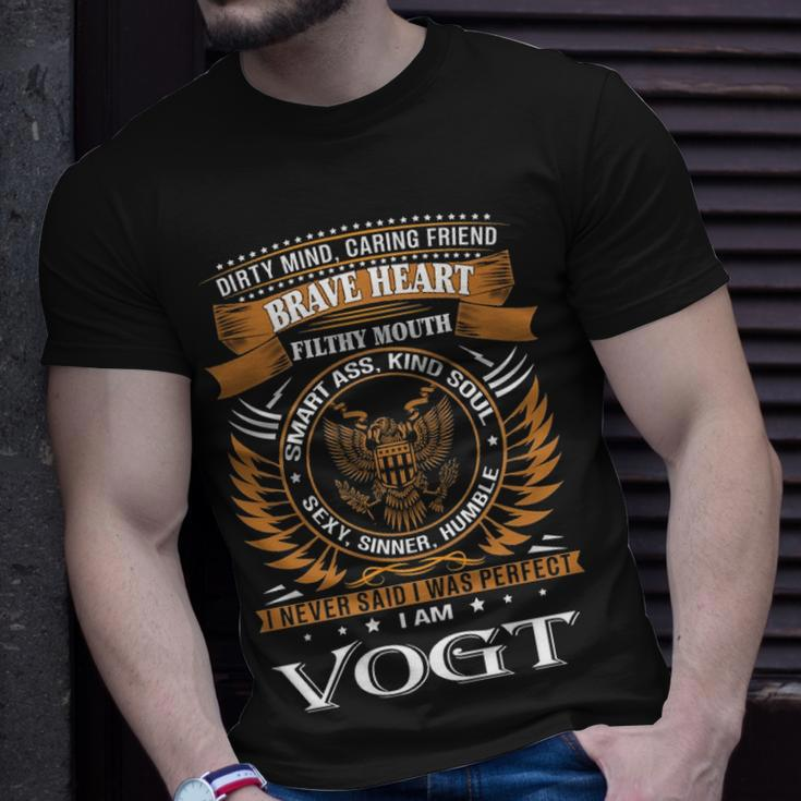 Vogt Name Gift Vogt Brave Heart Unisex T-Shirt Gifts for Him