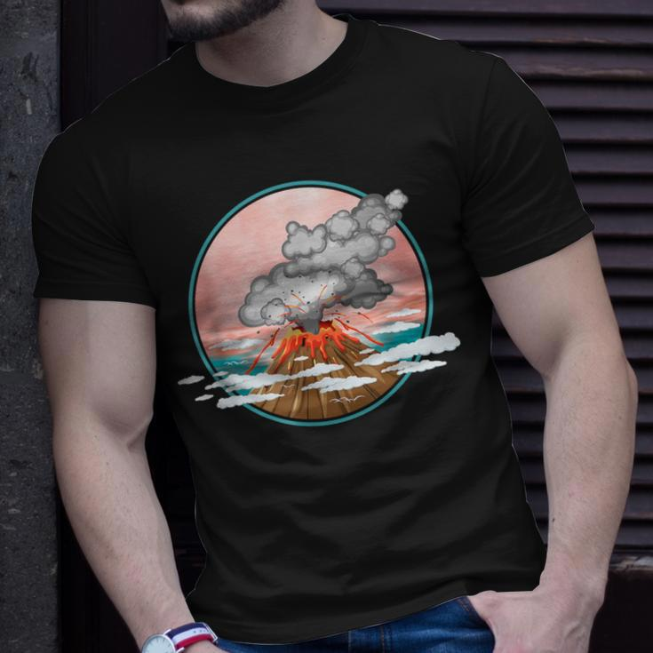 Volcano Eruption Geophysicist Geography Volcanologist T-Shirt Gifts for Him