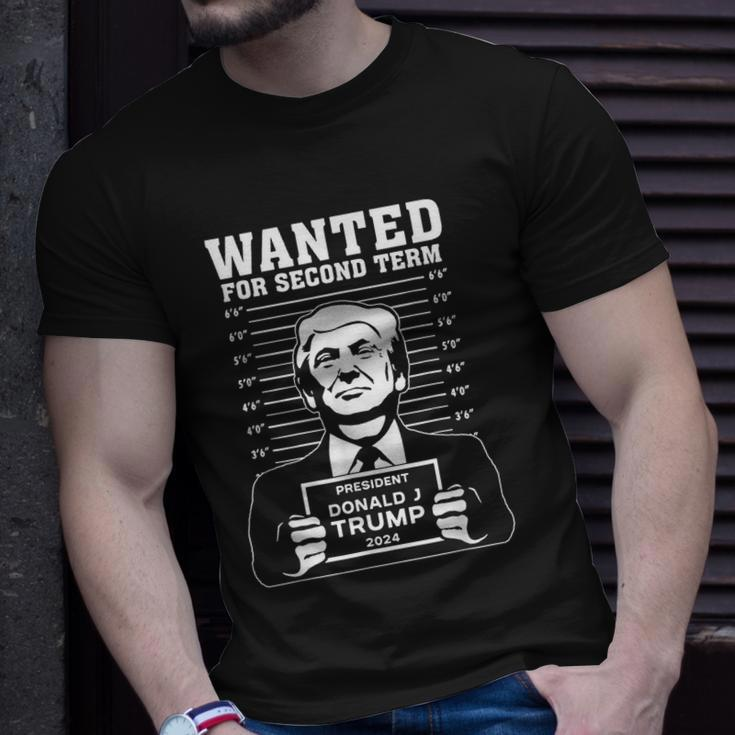 Wanted For Second Term President Donald Trump 2024 T-Shirt Gifts for Him