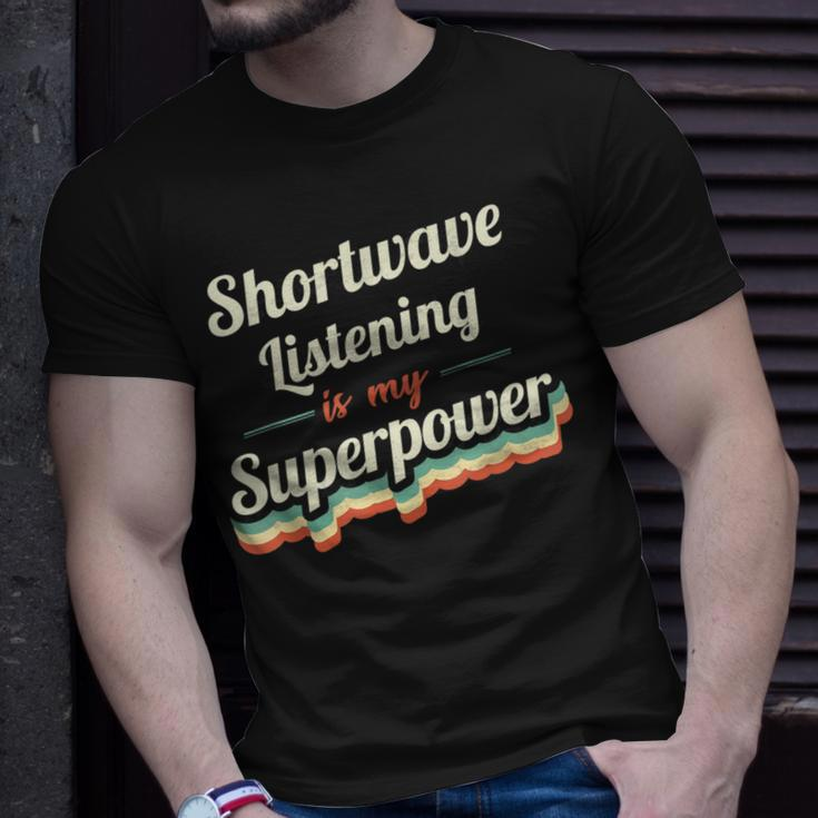 Shortwave Listening Is My Superpower Vintage T-Shirt Gifts for Him
