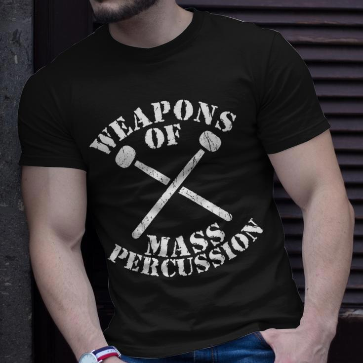 Weapons Of Mass Percussion Drummer Pun T-Shirt Gifts for Him