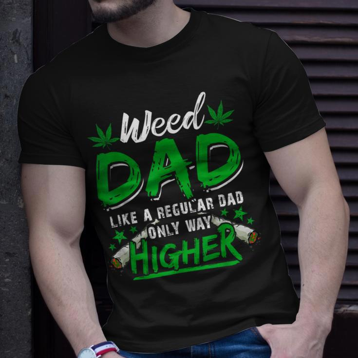 Weed Dad Marijuana Funny 420 Cannabis Thc For Fathers Day Gift For Women Unisex T-Shirt Gifts for Him
