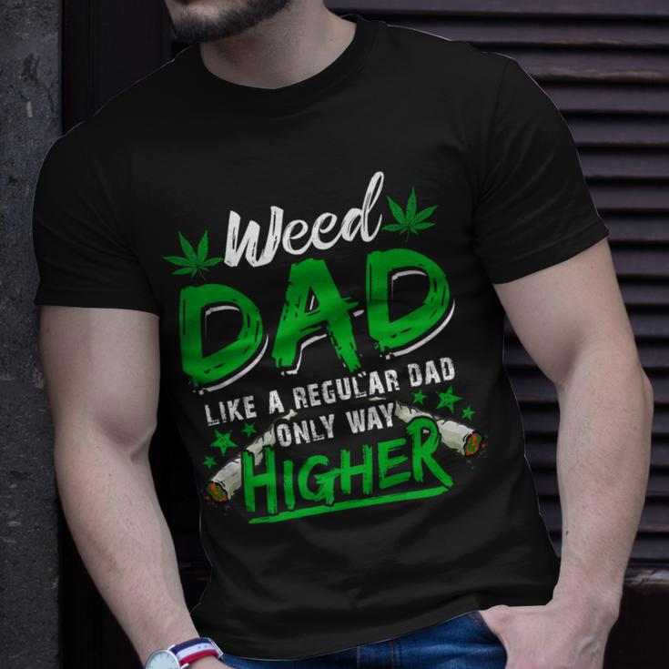 Weed Dad Marijuana Funny 420 Cannabis Thc For Fathers Day Gift For Women Unisex T-Shirt Gifts for Him