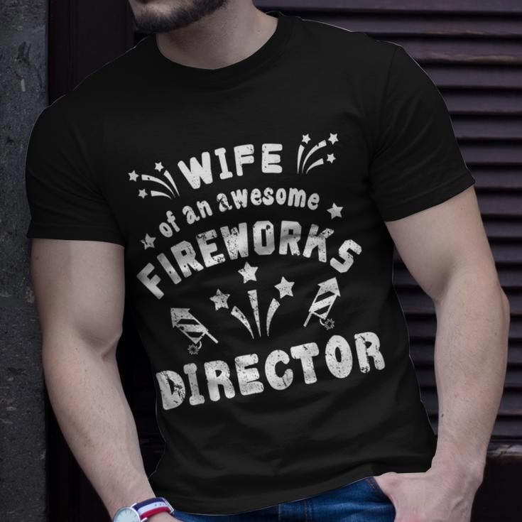 Wife Fireworks Director - Funny Usa 4Th Of July Gifts Womens Unisex T-Shirt Gifts for Him