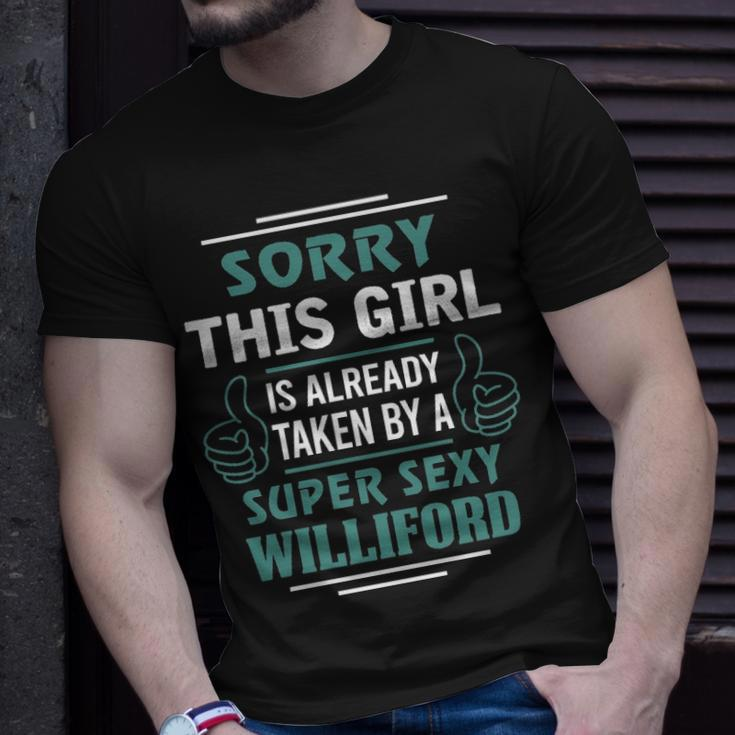Williford Name Gift This Girl Is Already Taken By A Super Sexy Williford V2 Unisex T-Shirt Gifts for Him