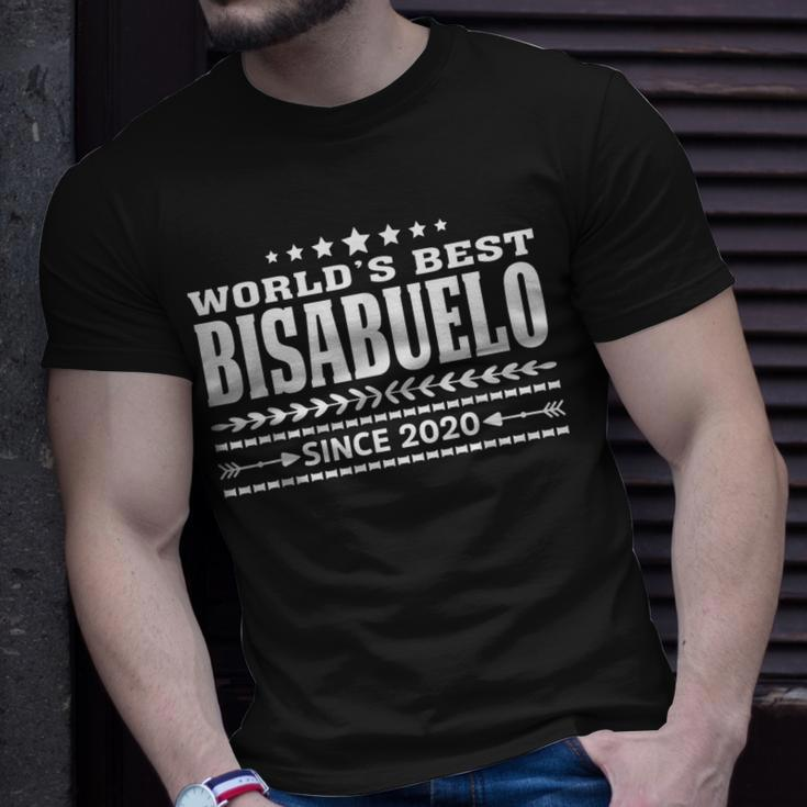 Worlds Best Bisabuelo Since 2020 Spanish Great Grandfather Gift For Mens Unisex T-Shirt Gifts for Him