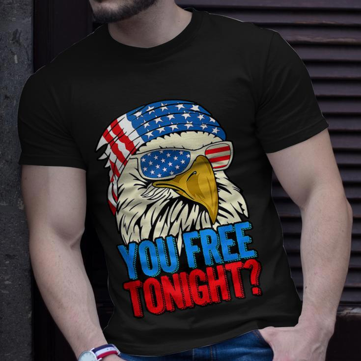 You Free Tonight Bald Eagle Mullet 4Th Of July Us Flag Retro Unisex T-Shirt Gifts for Him