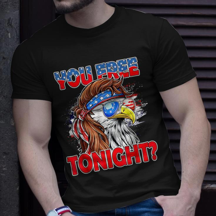 You Free Tonight Usa American Flag Patriotic Eagle Mullet Unisex T-Shirt Gifts for Him