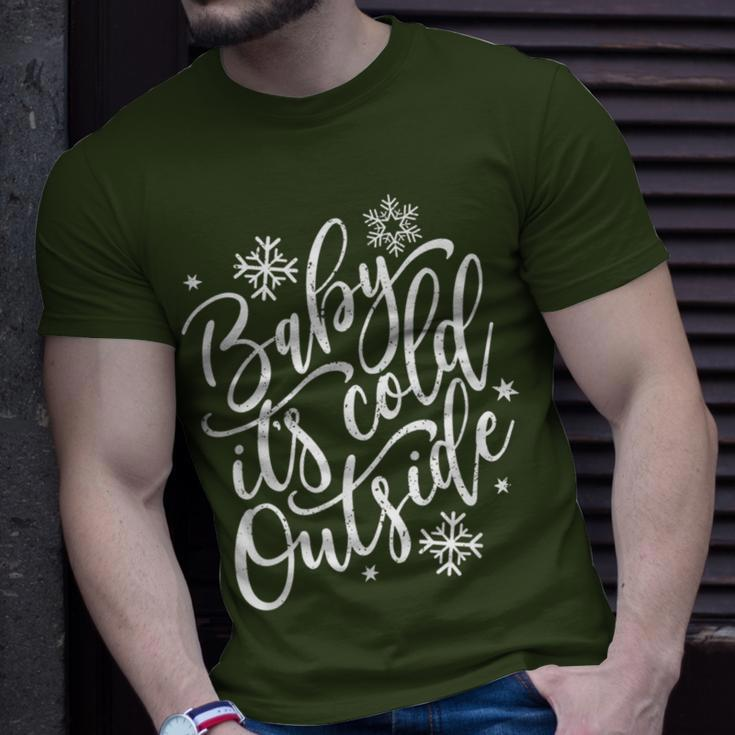 Baby Its Cold Outside Winter And Christmas Holiday T-Shirt Gifts for Him