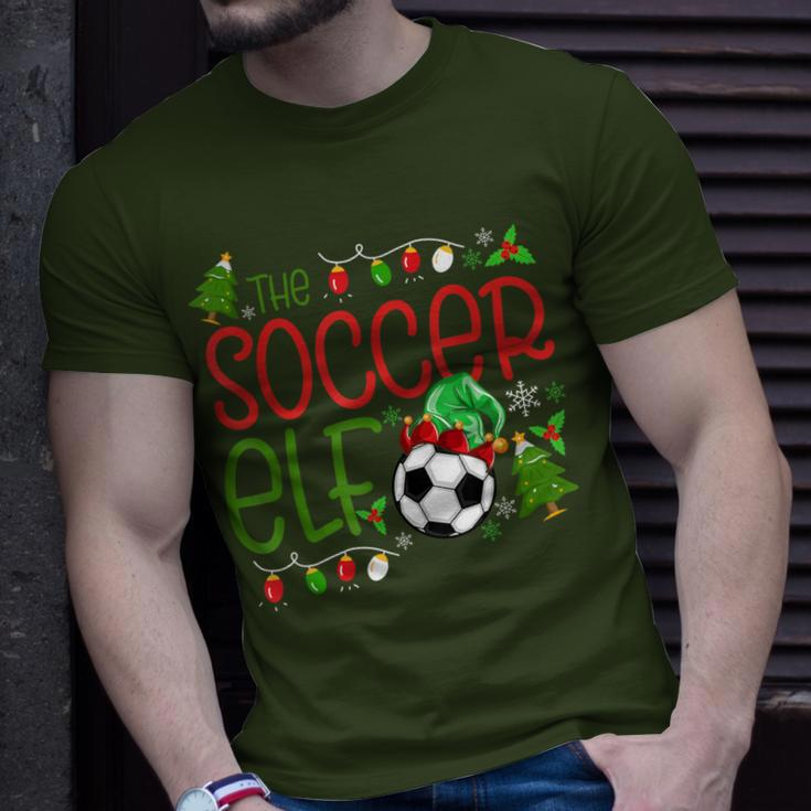 Christmas The Soccer Elf Boys Xmas T-Shirt Gifts for Him