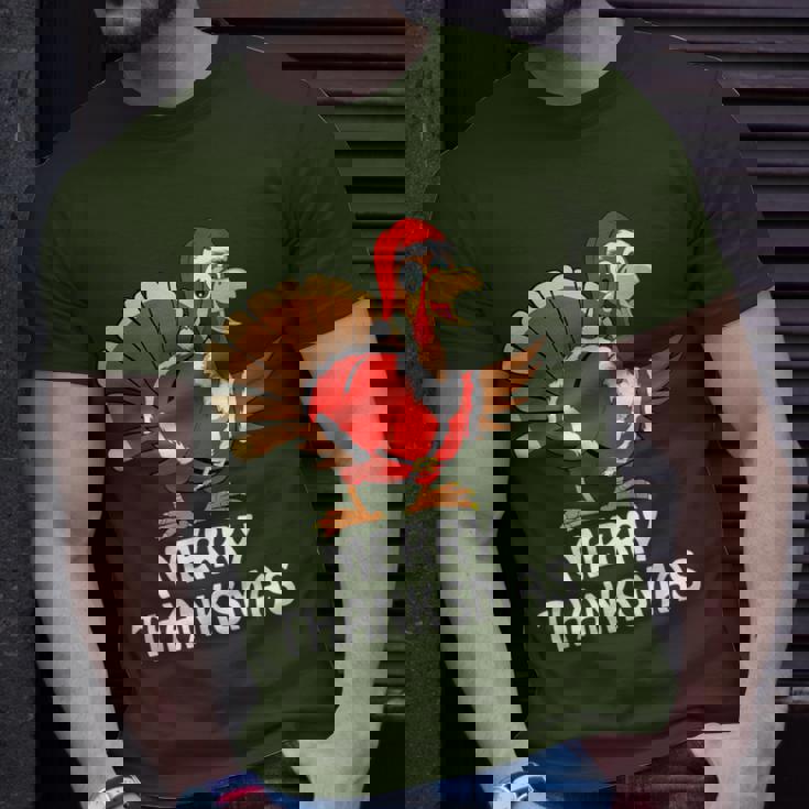 Merry Thanksmas Happy Thanksgiving Merry Christmas T-Shirt Gifts for Him Merry Thanksmas Happy Thanksgiving Merry Christmas T-Shirt Gifts for Him