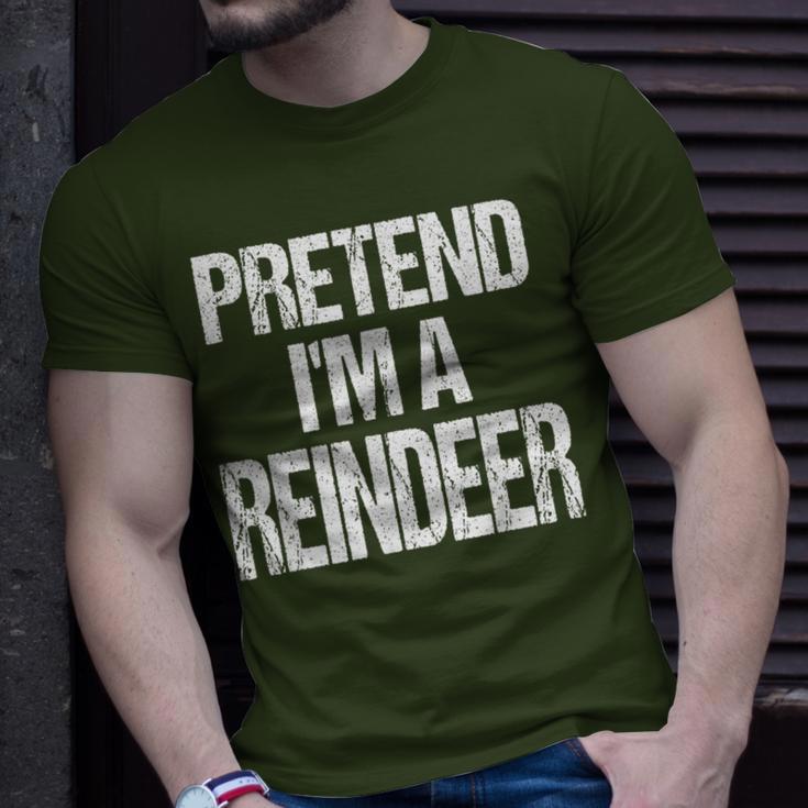 Pretend I'm A Reindeer Christmas Holiday Costume T-Shirt Gifts for Him