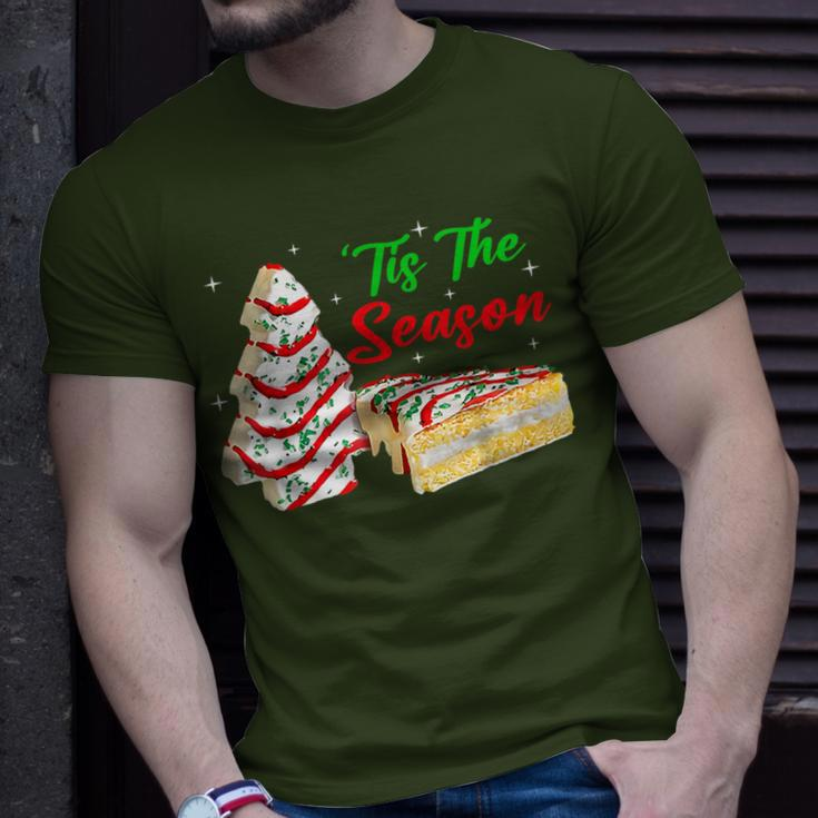 Tis The Season Christmas Tree Cakes Debbie T-Shirt Gifts for Him