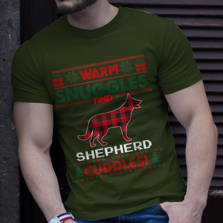 German Shepherd Dog Christmas Pajama Ugly Christmas Sweater T-Shirt Gifts for Him