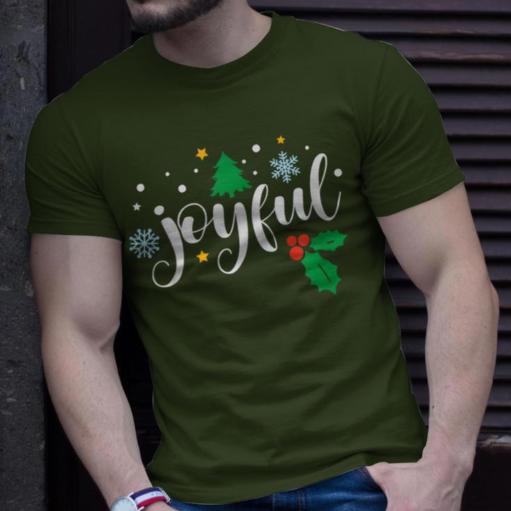 Joyful Christmas Season Holidays Thankful Inspiring T-Shirt Gifts for Him