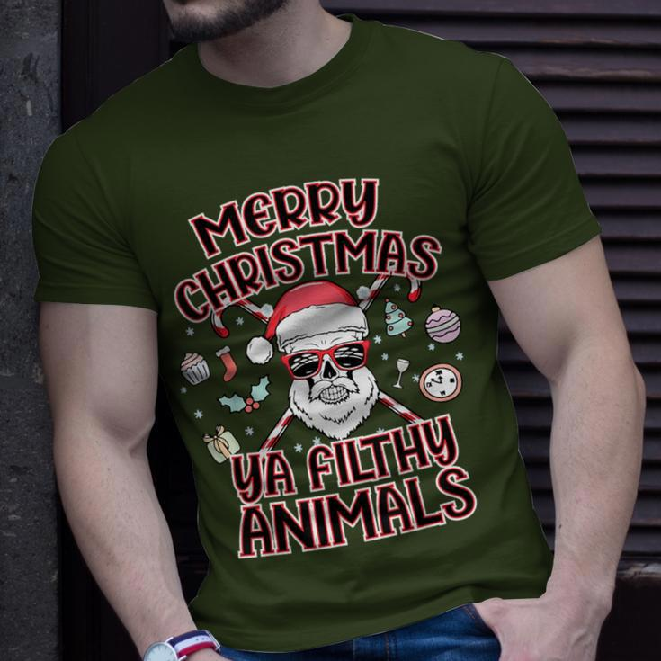 Merry Christmas Ya Filthy Animals Christmas Xmas Party T-Shirt Gifts for Him