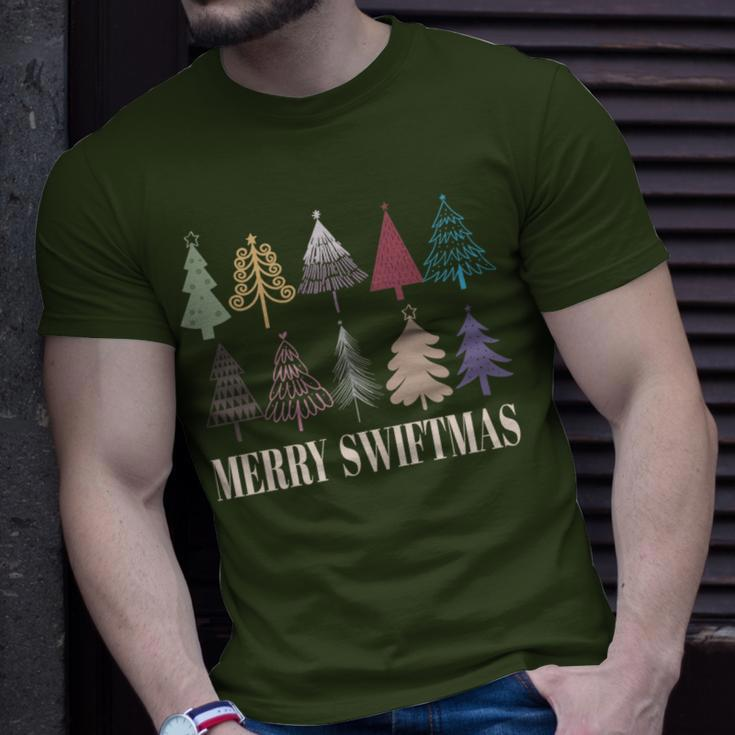 Merry Swiftmas Christmas Trees Xmas Holiday Pajamas Retro T-Shirt Gifts for Him