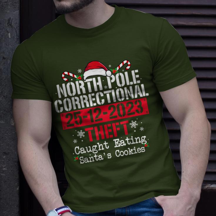 North Pole Correctional Theft Family Matching Christmas T-Shirt Gifts for Him
