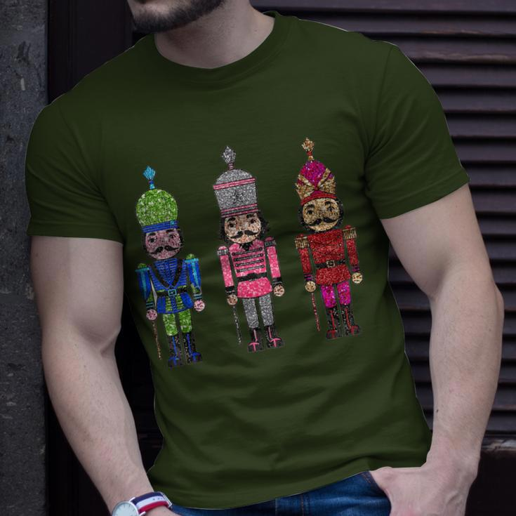 Sequin Nutcracker Matching Family Christmas Pajamas T-Shirt Gifts for Him