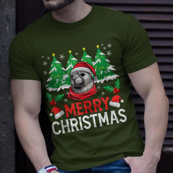 Weddell Seal Christmas Pajama Costume For Xmas Holiday T-Shirt Gifts for Him
