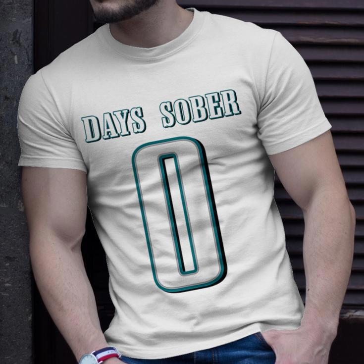 0 Days Sober Jersey Funny Drinking For Alcohol Lover Unisex T-Shirt Gifts for Him
