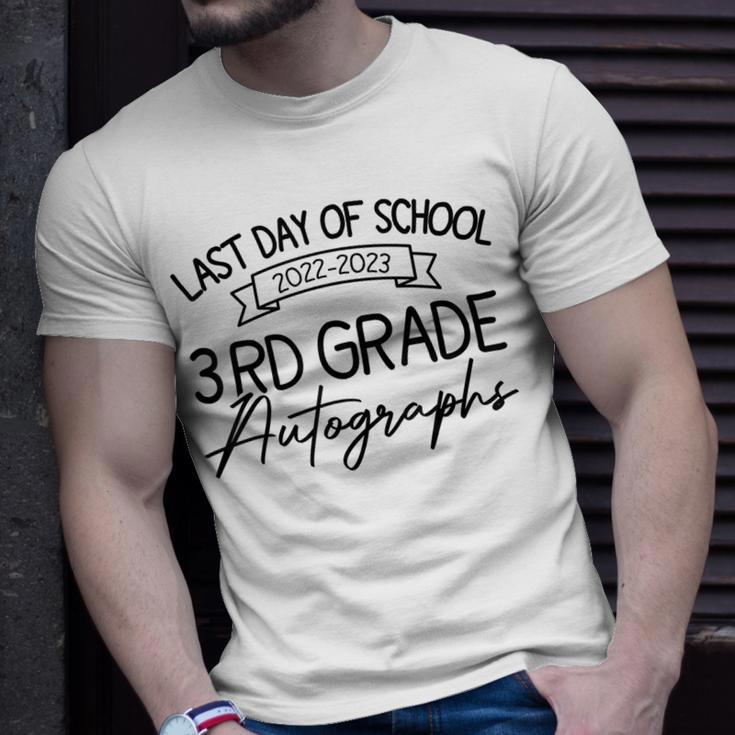 2022-2023 Last Day Autographs School 3Rd Grade Keepsake Unisex T-Shirt Gifts for Him