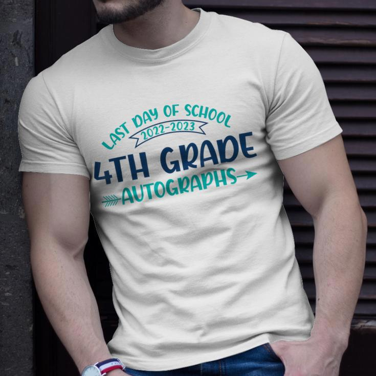 2023 Last Day Of School Autograph 4Th Grade Graduation Party Unisex T-Shirt Gifts for Him