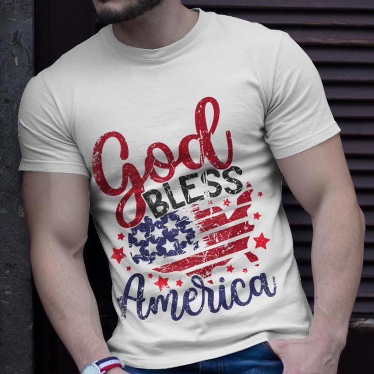 4Th Of July 2023 Patriotic God Bless America Independence Unisex T-Shirt Gifts for Him