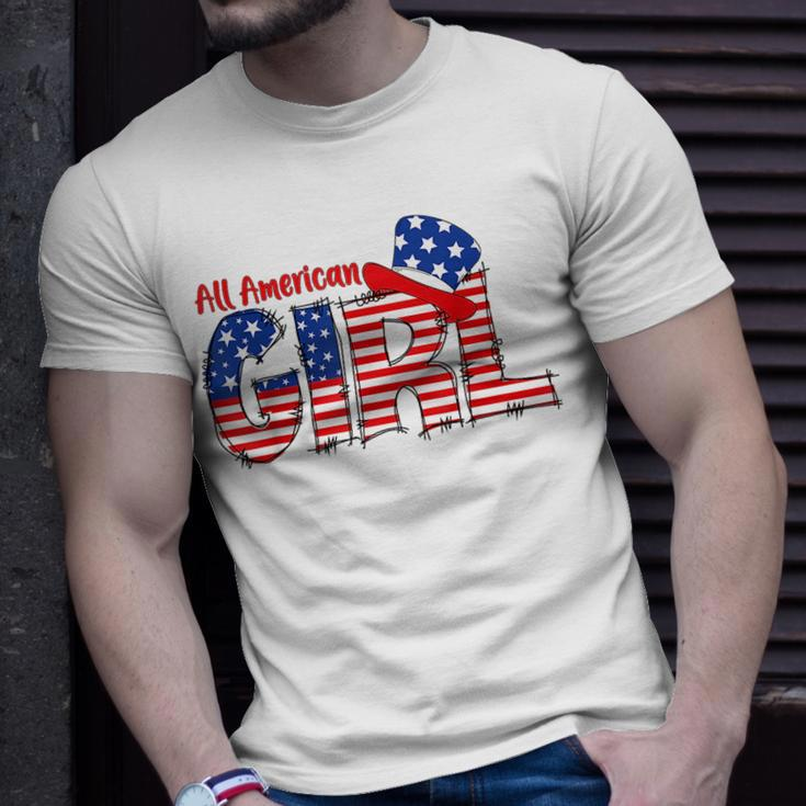 All American Girl Matching Family Fourth 4Th Of July Unisex T-Shirt Gifts for Him