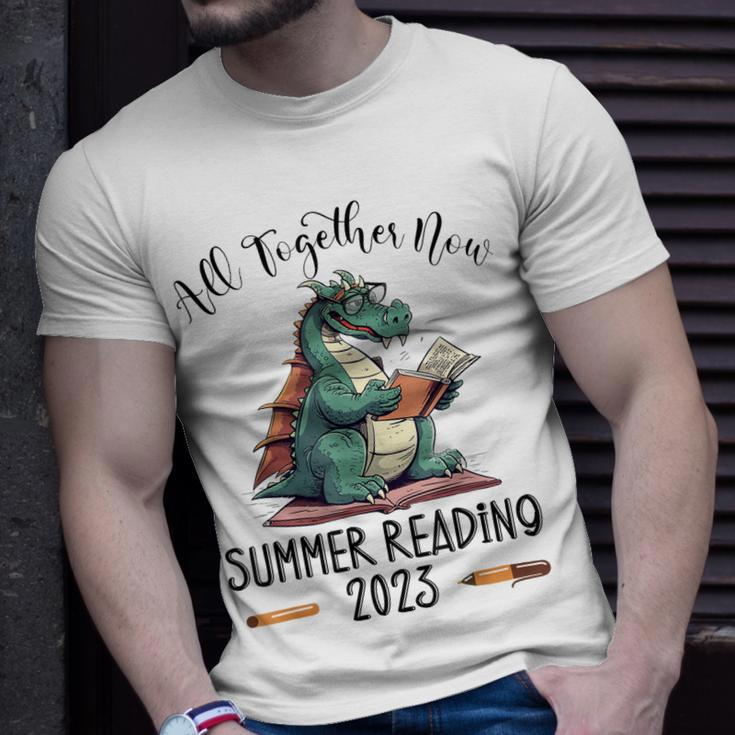 All Together Now Summer Reading 2023 Book Dragon Reading Unisex T-Shirt Gifts for Him