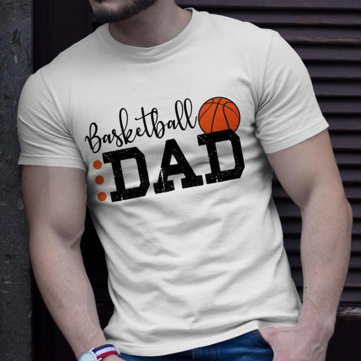 Basketball Dad Sport Lovers Happy Fathers Day Unisex T-Shirt Gifts for Him