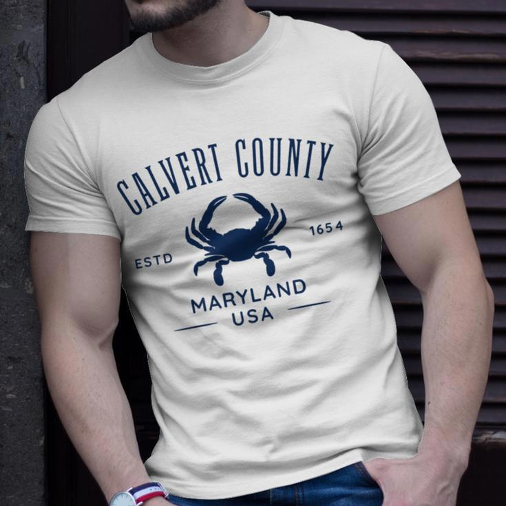Calvert County Maryland Usa Crab T-Shirt Gifts for Him