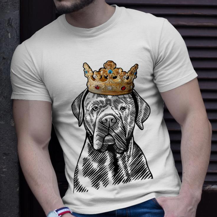 Cane Corso Dog Wearing Crown T-Shirt Gifts for Him