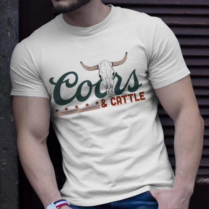 Cattle Rodeo Western Cowboy Unisex T-Shirt Gifts for Him