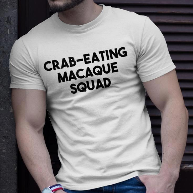 Crab Eating Macaque Monkey Lover Crab Eating Macaque Squad T-Shirt Gifts for Him