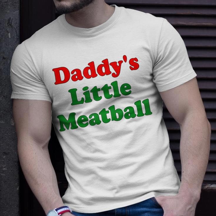 Daddy Little Meatball Italian Dad T-Shirt Gifts for Him