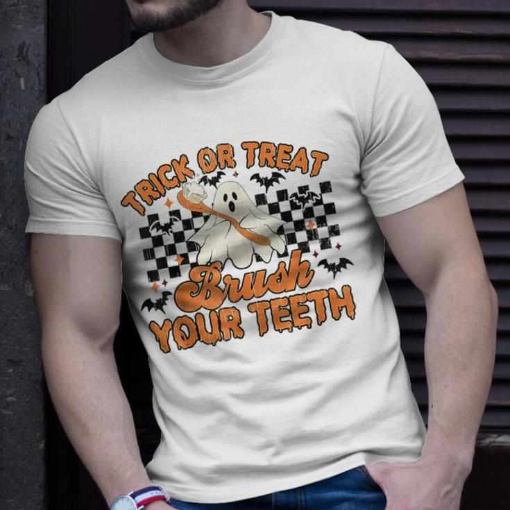 Dentist Trick Or Treat Brush Your Th Halloween Costume T-Shirt Gifts for Him